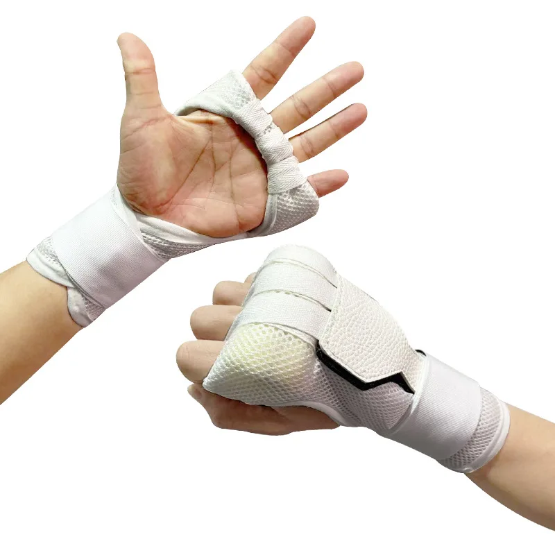 Pro MMA Boxing Gloves Half Finger Padded Hand Wraps Breathable Wrist Support for Kickboxing Muay Thai Punching Bag Training
