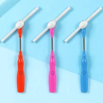 Brinquedo musical de moinho de vento piscante, 3 peças, molduras giratórias que brilham para crianças, suprimentos para festa, presente para brincar ao ar livre