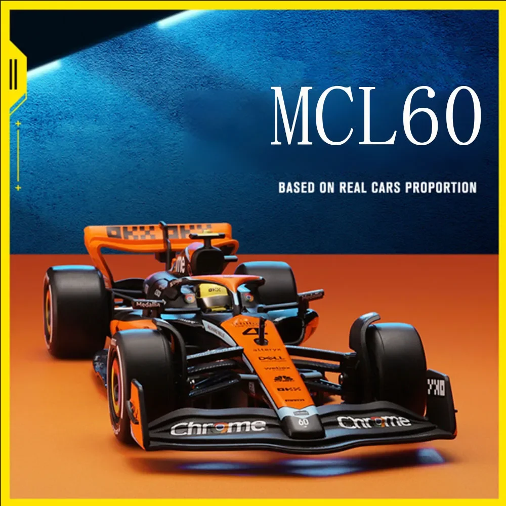

1:24 Scale McLaren MCL60 F1 Sports Cars Zinc Alloy Models Toys Wheels Can Turned Miniature Supercar Kids Children's Day Gifts