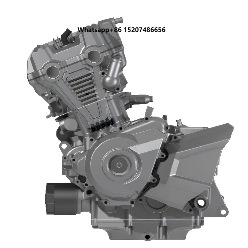 High-Performance TYR-400 Parallel-Twin Cylinder Water-Cooled 4-8-Valve Engine for Street, Sportbike, ADV