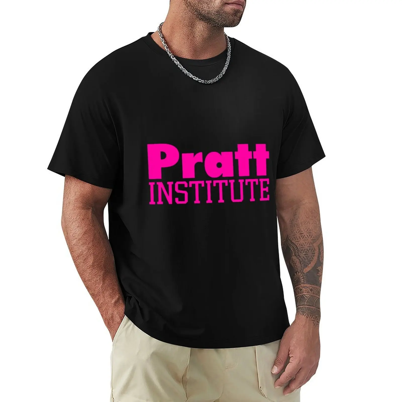 Pratt Institute Crewneck T-Shirt graphic t shirts basketball graphic tees designer shirts cotton t shirt men