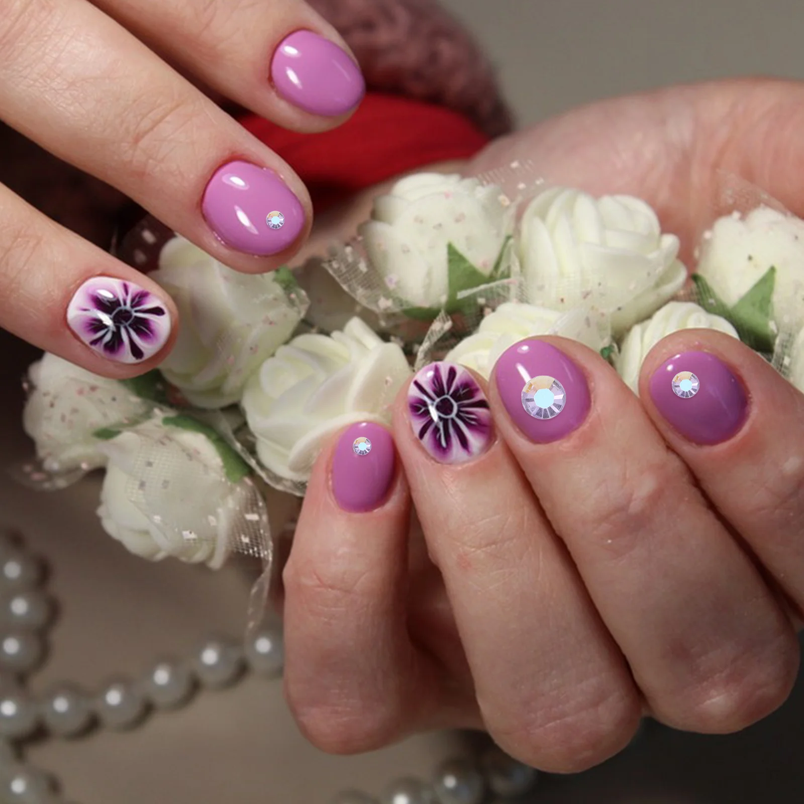 

1Set Resin Jelly Rhinestones Flatback Mixed 2-6mm Nail Charms DIY Nail Art Scrapbooking Decorations Resin Rhinestones Solid