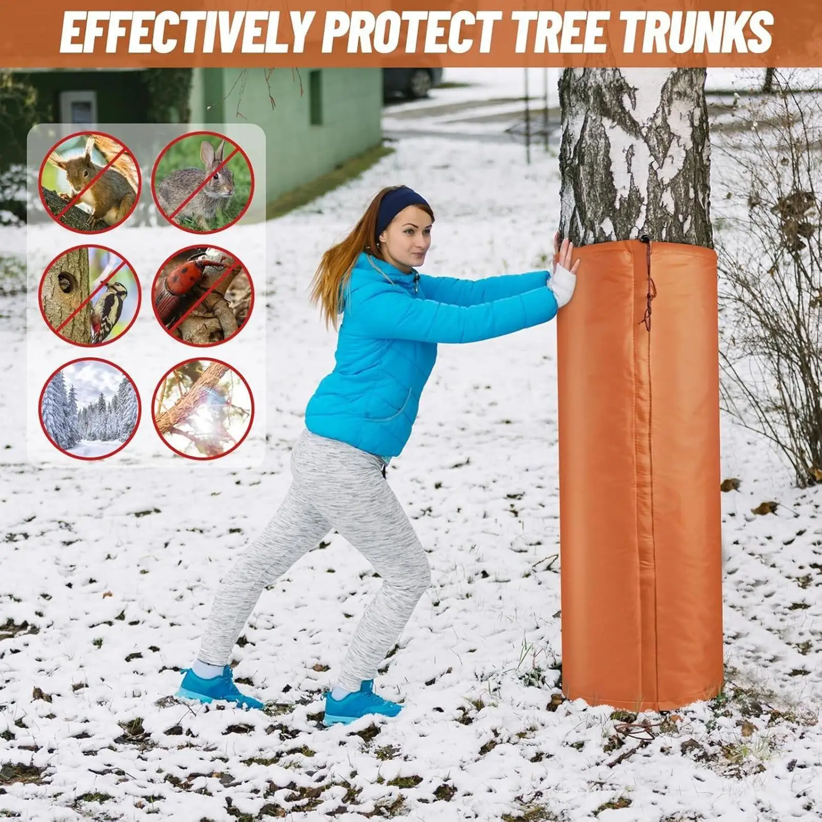 

Tree Root Protector Cover Frost Protection Winter Palm Tree Trunk Protector Guard Plant Covers Reusable Plant Frost Cover