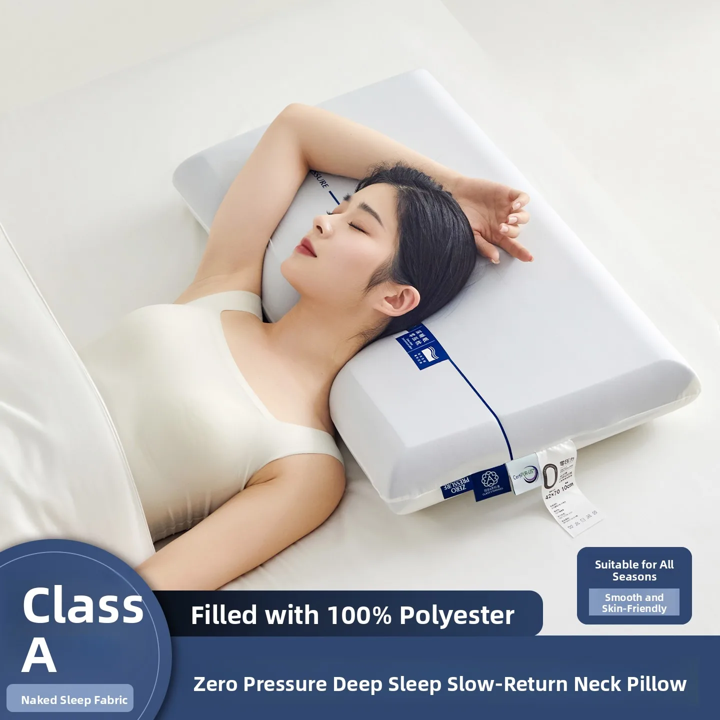 

Deep Sp Memory Foam Pillow ex Ne Support Slow Rebound Rectangular ape Adult And Children Home Use Comforter