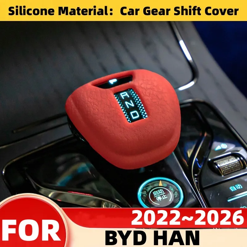 For BYD HAN 2022 2023 2024 2025 2026 Car Gear Shift Cover Shift Lever Cover Automatic Gearbox Shifter Caps Protector Accessories