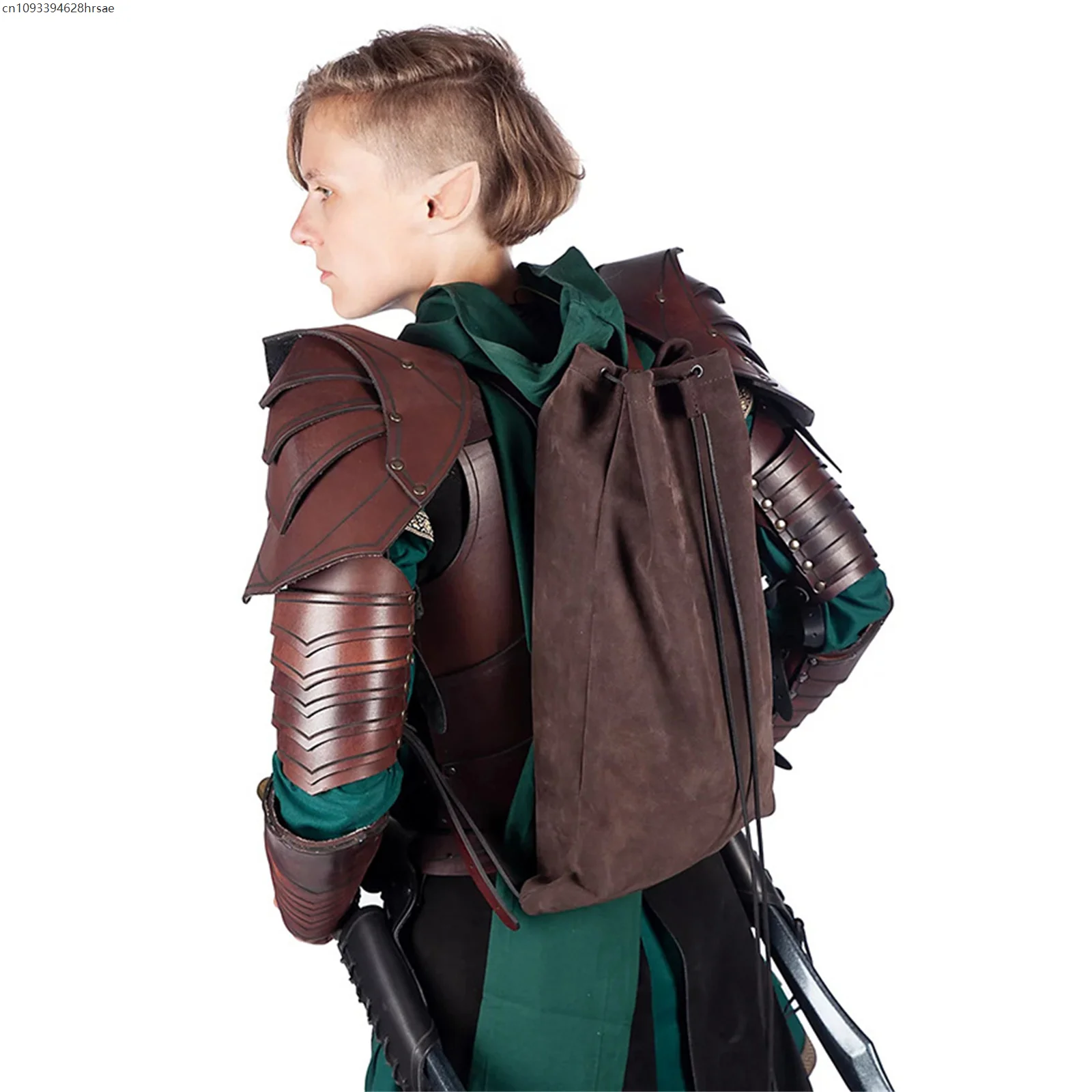 Renaissance Drawstring หนัง Steampunk เอวกระเป๋ากระเป๋าเป้สะพายหลังยุคกลาง Fanny Pack สะโพกกระเป๋าเข็มขัดวินเทจกระเป๋าฮาโลวีนเครื่องแต่งกาย Props