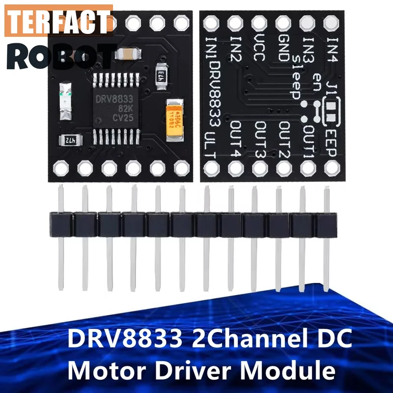 1~20PCS TERFACT ROBOT DRV8833 2Channel DC Motor Driver Module Board 1.5A 3V-10V