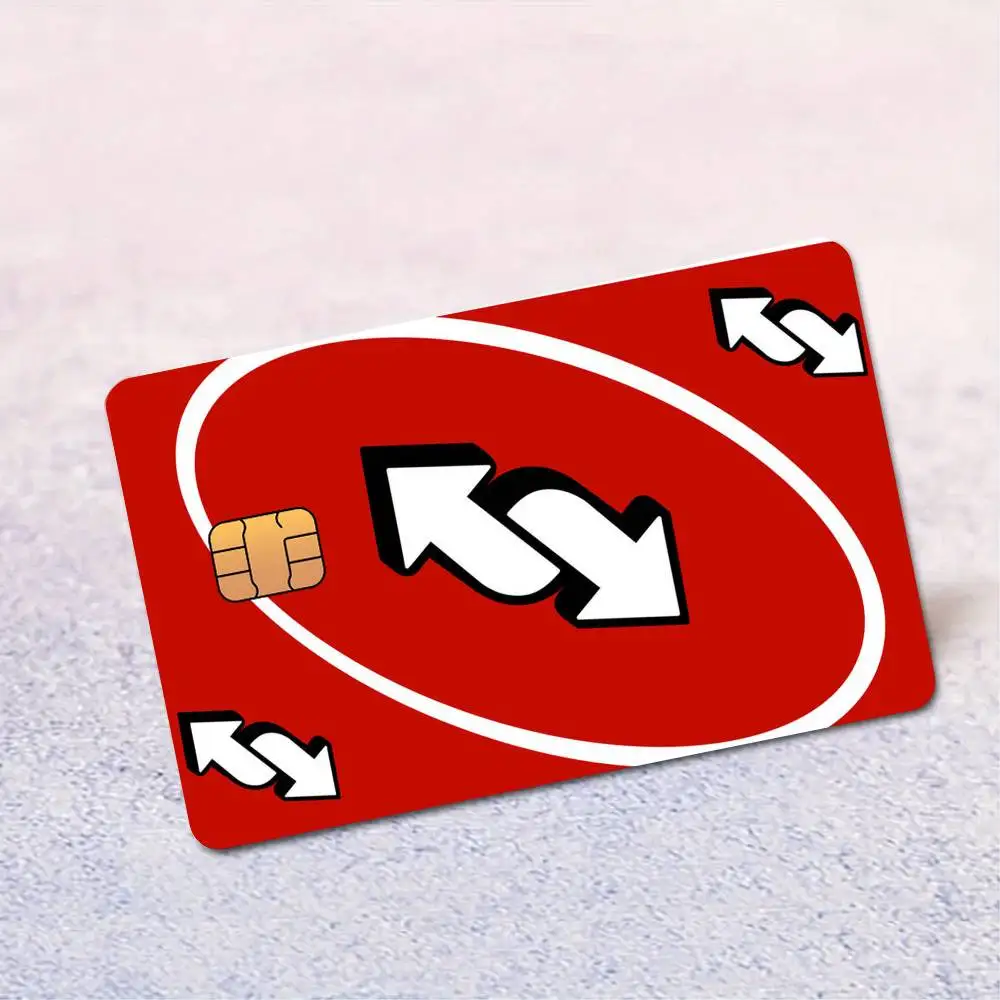 U-UNO Reverse Card Wasserdichter Hautaufkleber Bank Bus U-Bahn Zugangskarten-Schutzfolie Kartenaufkleber Mädchen-Geschenk – Detail 4