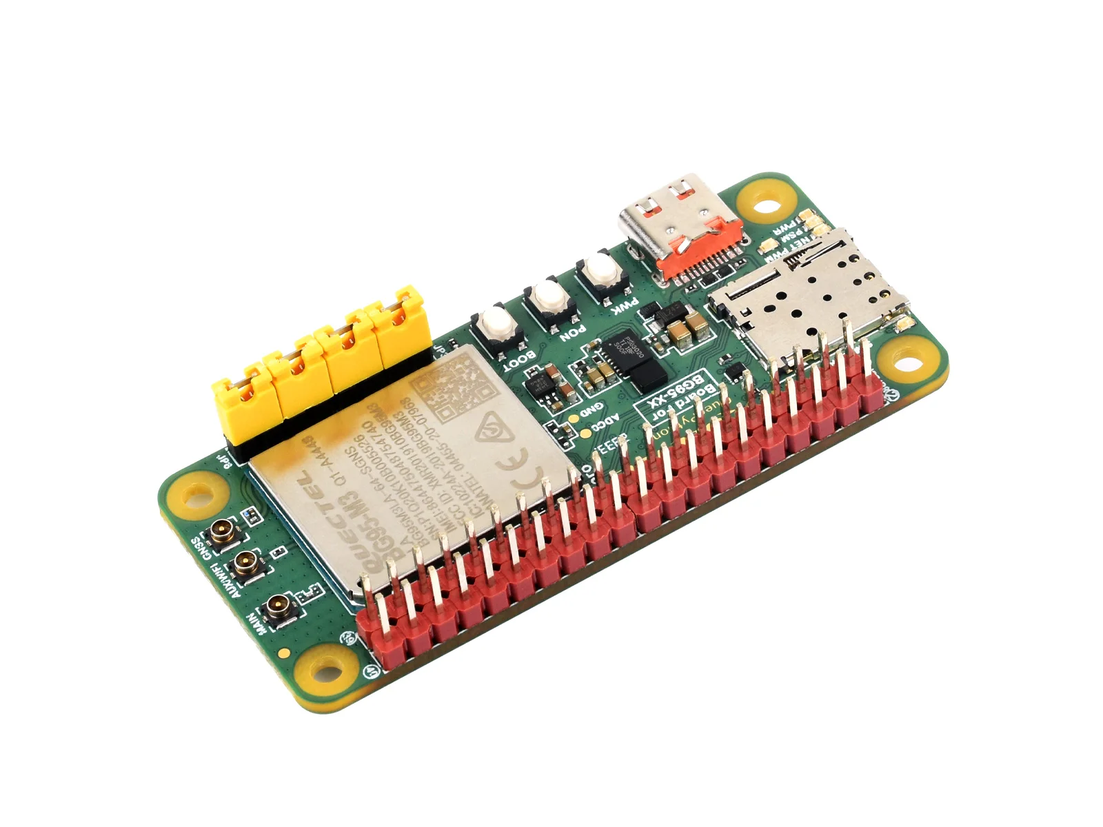 waveshare evb development board projetado para quecpython baixo consumo de energia suporta lte egprs comunicacao e gnss bg95 01