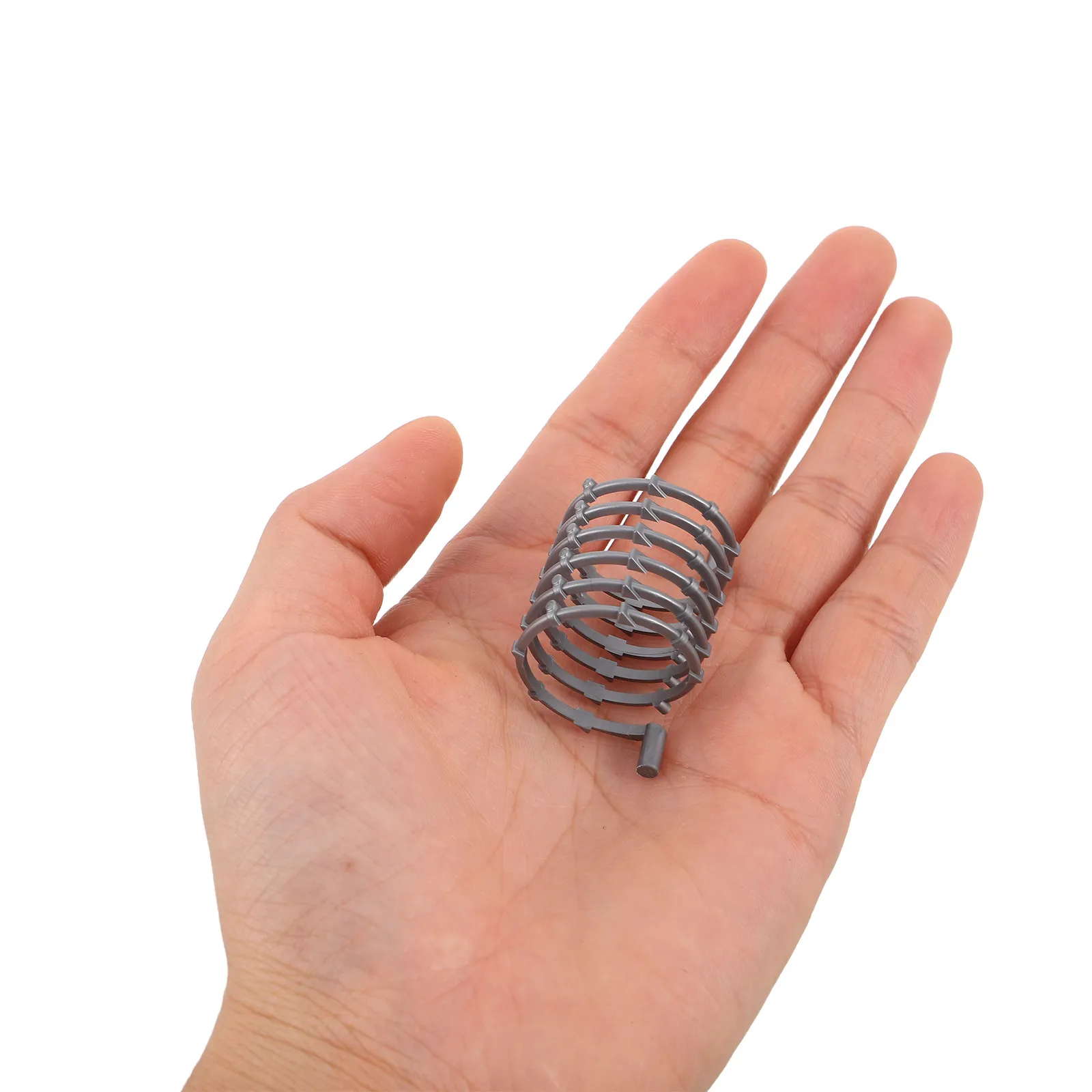 

30Pcs Military Diorama Plastic Barbed Wire Fence Coil Springs Miniature Battlefield Roadblock Perimeter Defense Accessories