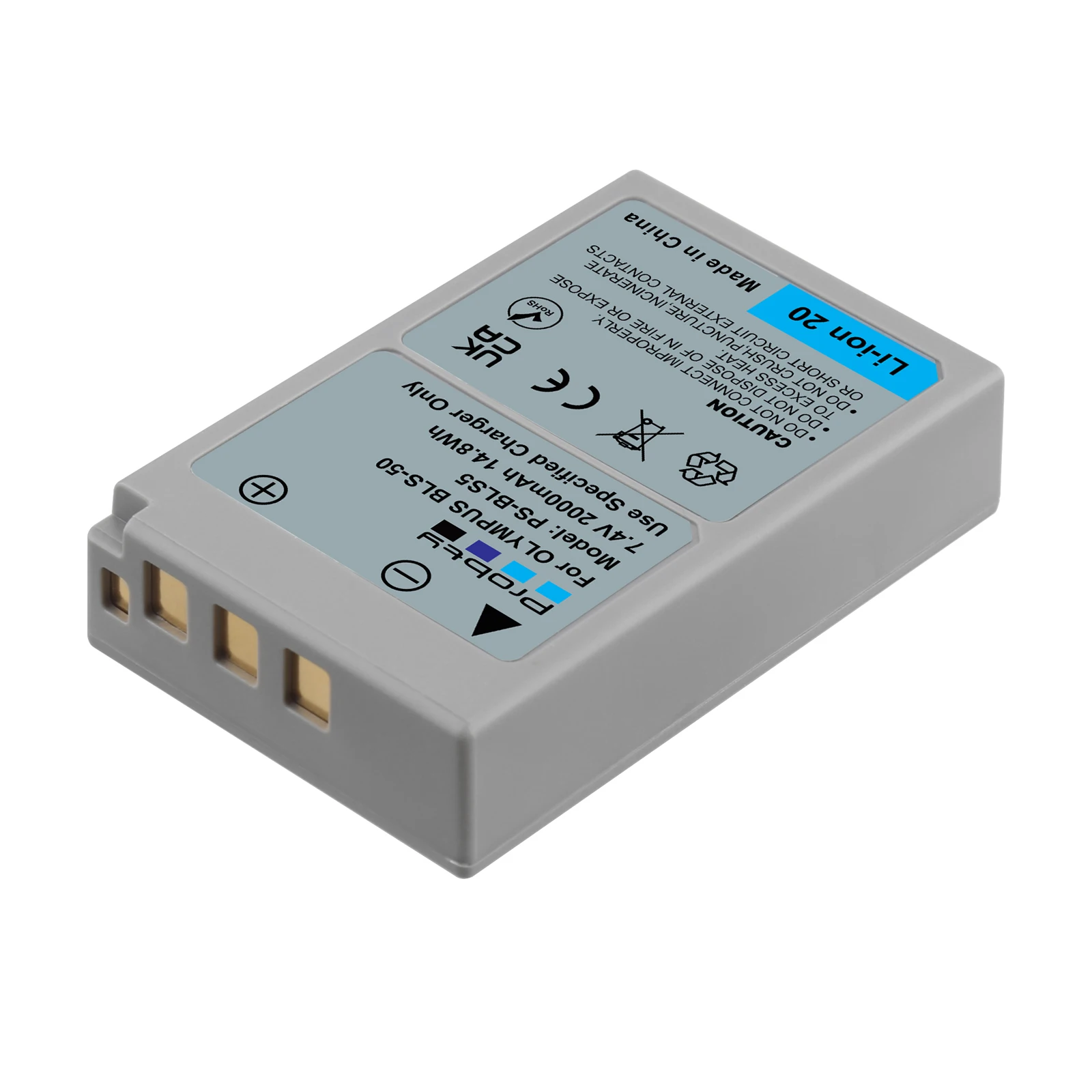 Probty BLS-5 BLS-50 PS-BLS5 BLS-1 PS-BLS1 Baterai untuk Olympus E-420 E-450 E-600 E-620 Pena E-P1 E-P2 E-P3 E-PL1 E-PL3 E-PM1