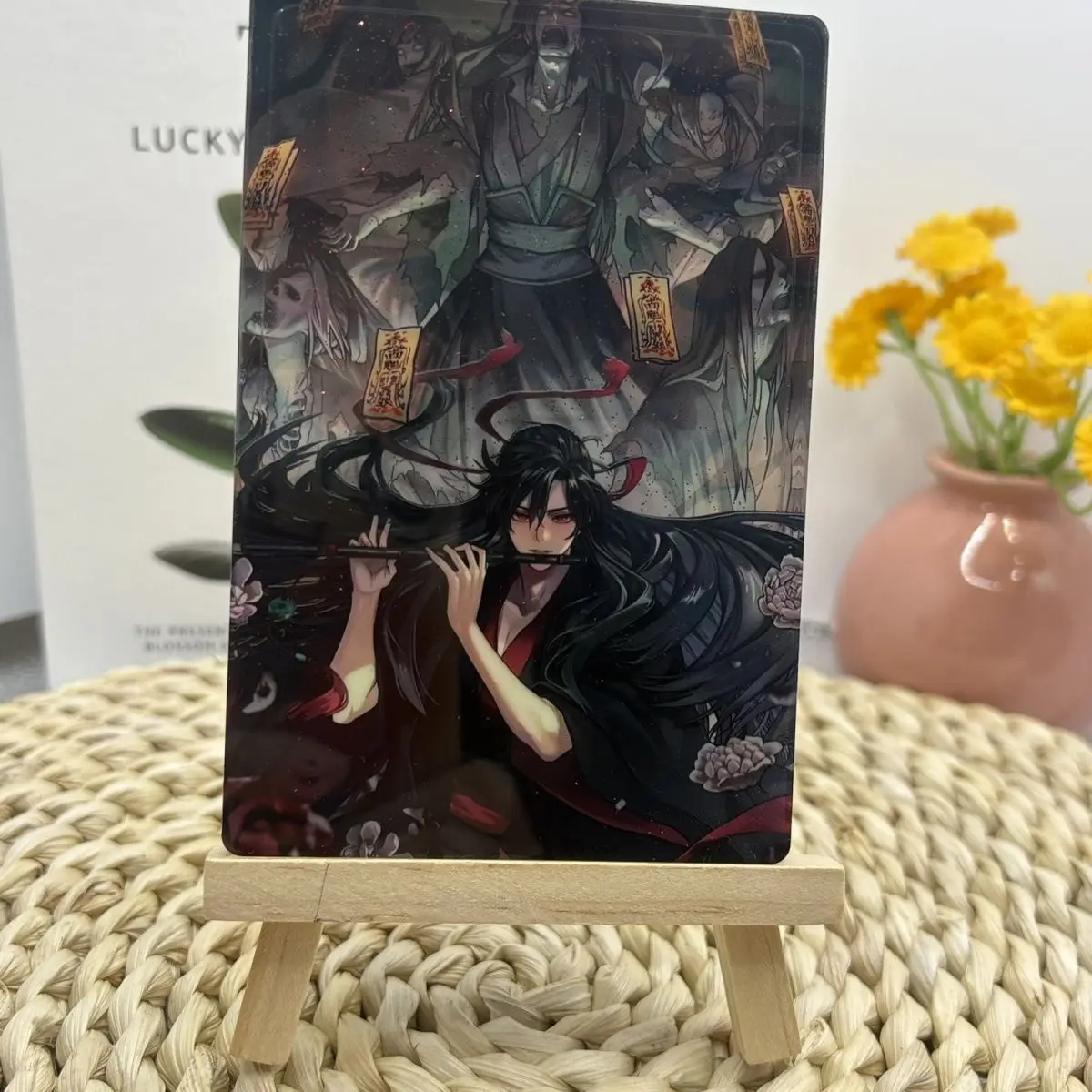 مجموعة هدايا من الألواح الدائمة من الأكريليك تتميز بسلسلة الرسوم المتحركة "موداو زوشي" وواي ووشيان" مع جونغ الرمل المتدفق