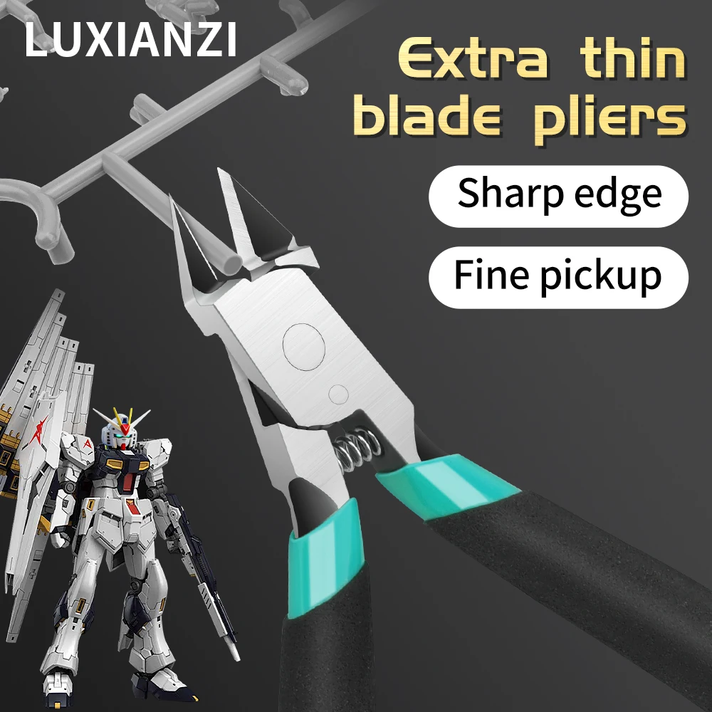 LUXIANZI Ultra-Thin Blade Model Nipperfor Gundam & Model Building Multi Hand Tools Rust-Proof Precision Side Cutter
