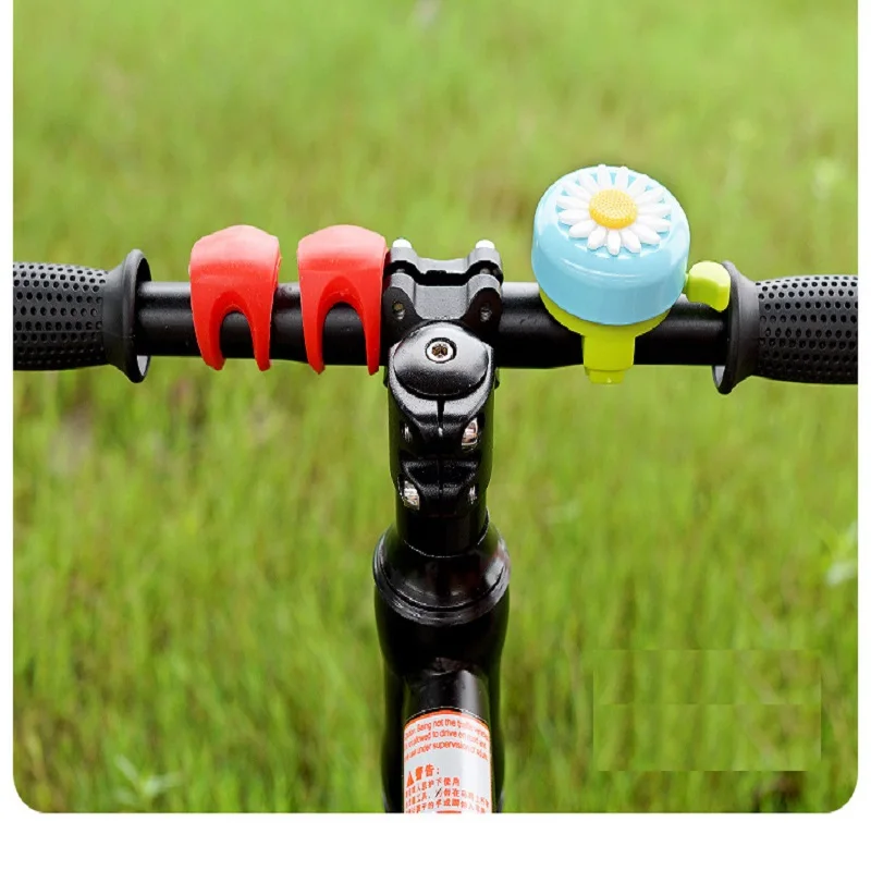 Multi-color bicicleta Bell para crianças, Margarida flor, chifres bicicleta, meninas ciclismo anel, alarme para guidão, liga de plásticos, quente,