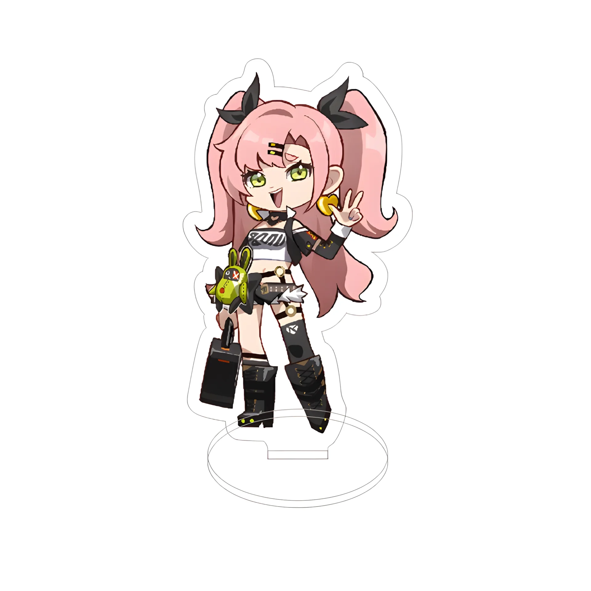 New Hot Game Zenless Zone Zero Nicole Demara Nekomata Anby Billy Corin Acrylic Stand Model Plate Keychain Desk Decor Collection