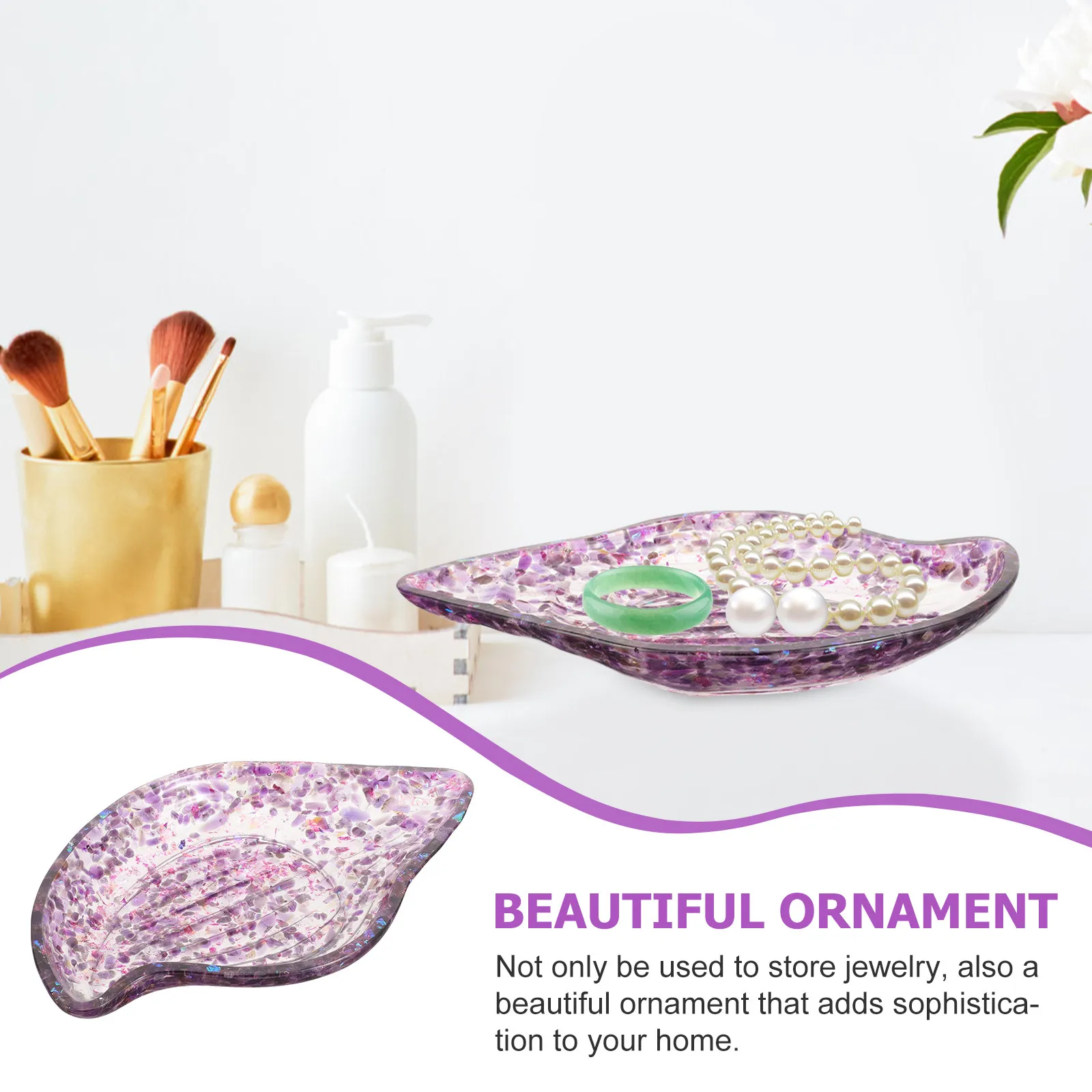 

Хрустальная подставка-органайзер для украшений: колец, ожерелий, браслетов, серег. Декор для дома, настольная витрина, подарок.