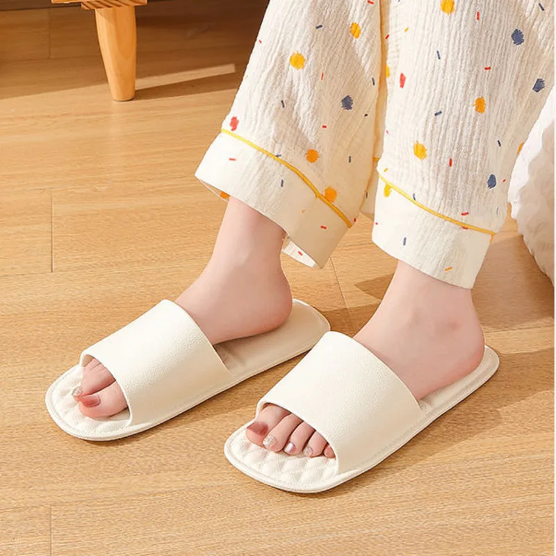 Foldable travel slippers portable women's summer travel business trips bathing anti slip disposable EVA slippers for home