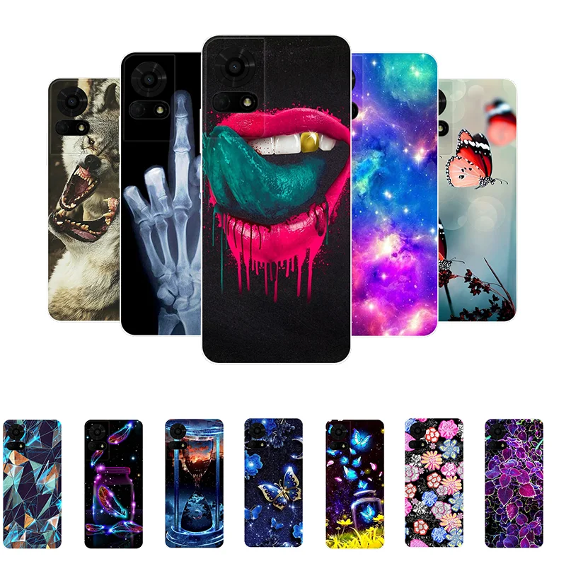 

For TCL 50 LE Case 50LE Bumper Soft TPU Cartoon Printed Silicone Back Cover for TCL 50 LE T510SPP Case TCL50LE Fundas