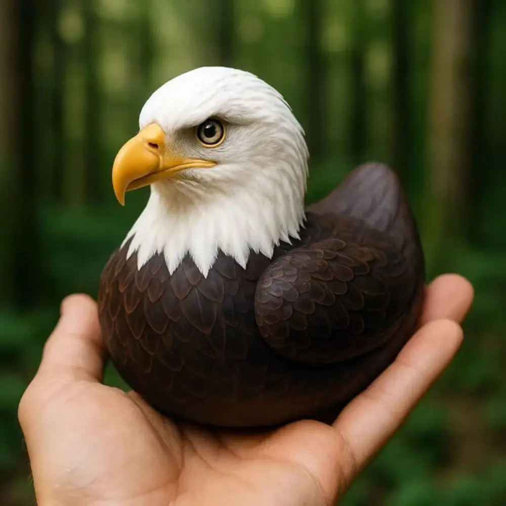 

Micro Landscape Resin Owl Figurine Unique Creative Wildlife Duck Figurine Simulation Eagle Ornament Model Toy