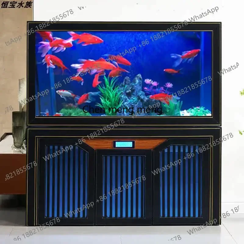 

D182Living room: light luxury entrance bottom filter, high-end intelligent Arowana tank, aquarium partition screen