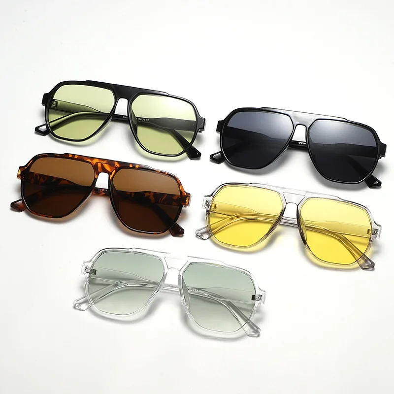 Frog: The New Fashionable Large-frame Sunglasses Cross Border Trade Sunglasses for Men and Women That Match Sunshade