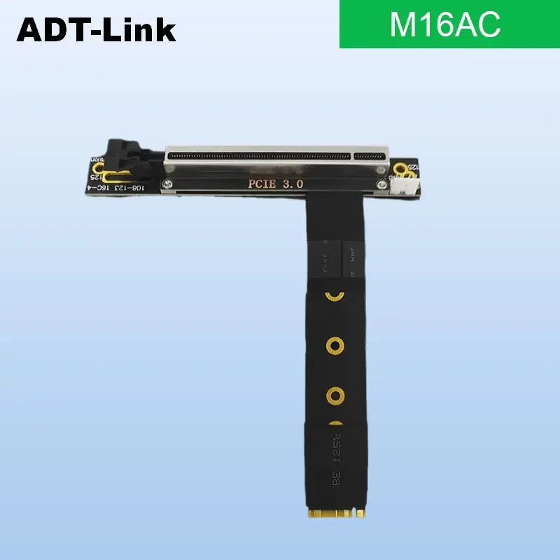 

Кабель-переходник ADT-Link NVME — PCIE X16 Удлинительный кабель-адаптер M.2 — Mkey — 16x Интерфейс M2 Внешняя видеокарта