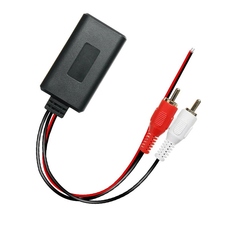 1Pc Black Bluetooth 2RCA AUX Cable Adapter,23cm YP-01 Car Music Cable Universal 2RCA Lotus Male Bluetooth RCA Audio Cable AUX