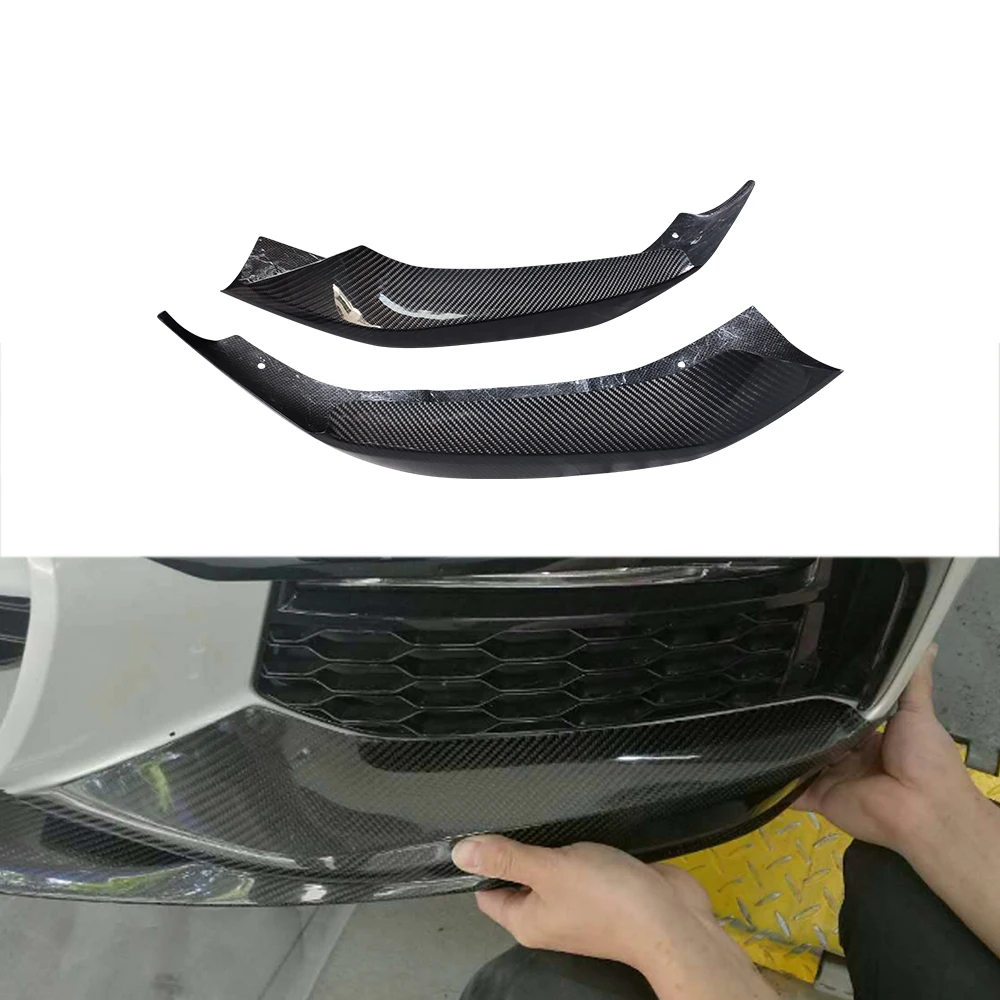 

Carbon Body Kits dry carbon Front Bumper Side Splitters Front Flaps for BMW New 5 Series G30 2017+