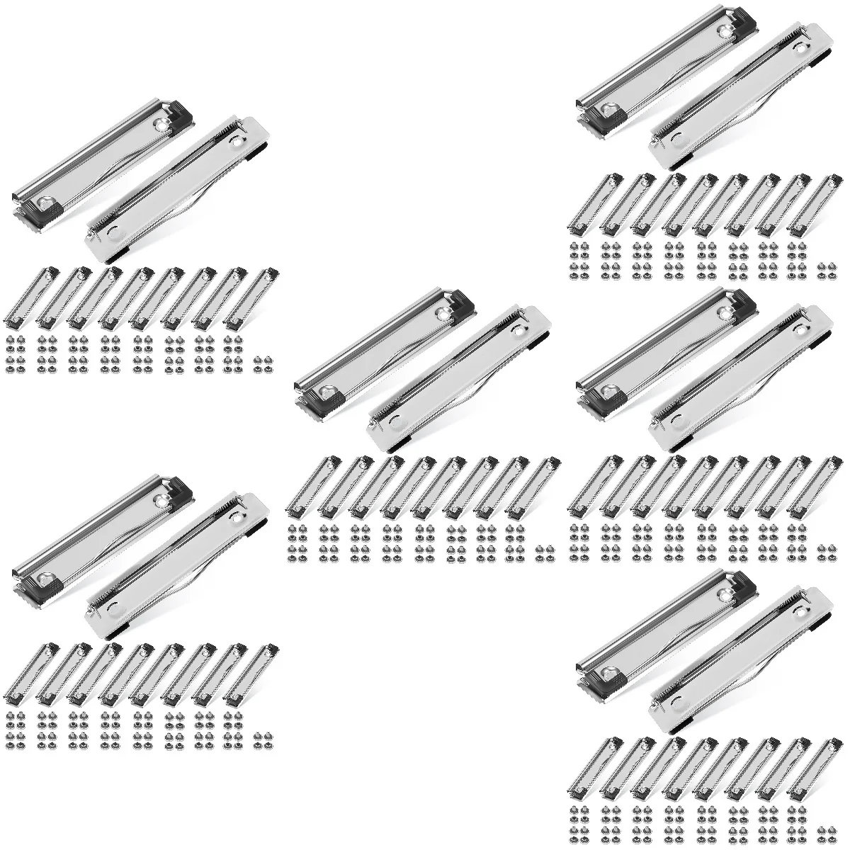

Набор из 6 шт., 6 шт., большие прочные настенные пружинные зажимы для класса, зажим для бумажных досок для документов, зажимы для буфера обмена, держатели
