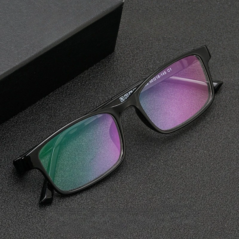 50-18 الرجال وجه صغير مكافحة الضوء الأزرق نظارات للقراءة مخصص قصر النظر نظارات البصرية وصفة طبية العدسات درجة الاستجماتيزم #4