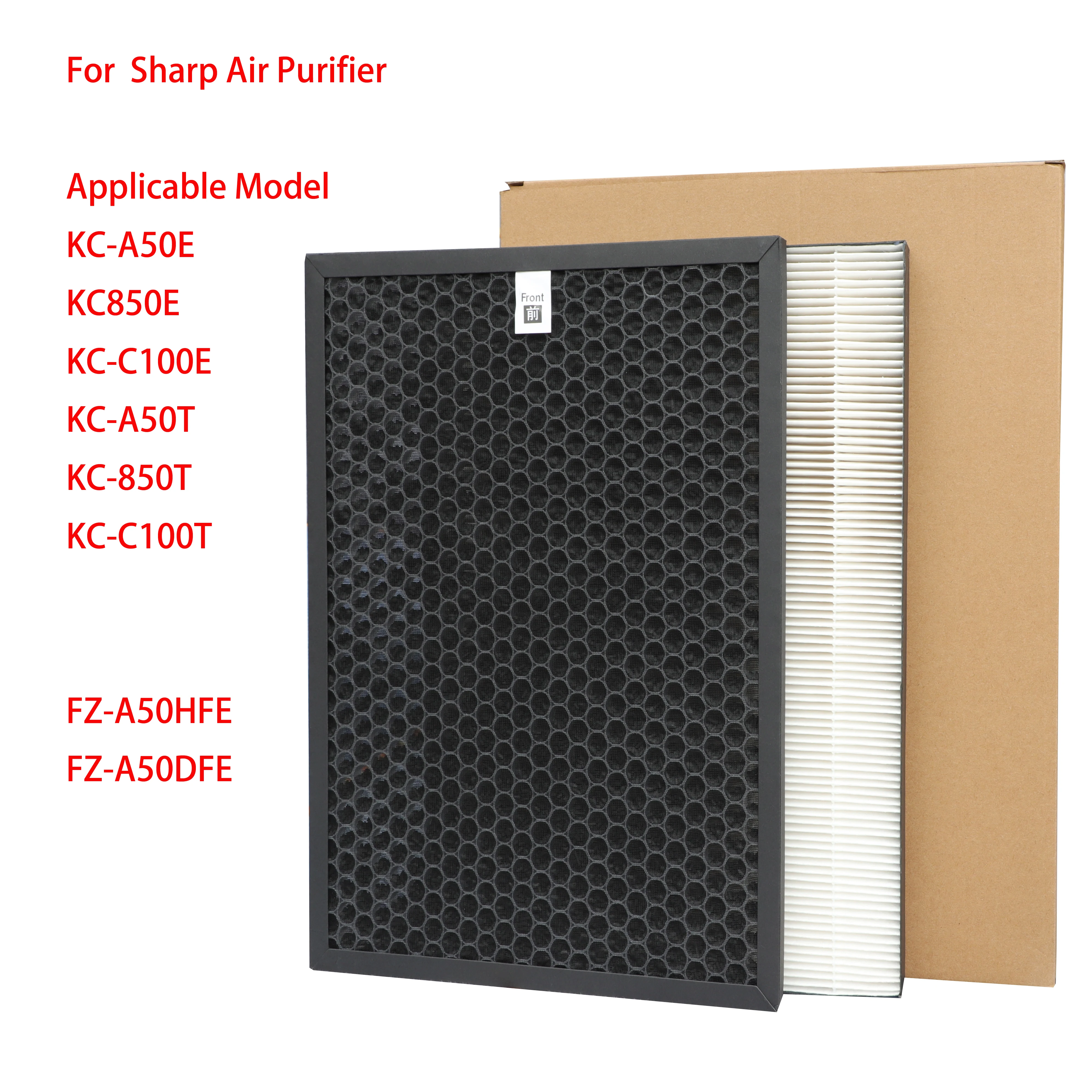 

For Sharp Replacement Air Purifier KC-850 KC-C100E Hepa Filter Deodorizing Filter for FZ-C100HFE FZ-C100DFE Carbon Air Filter