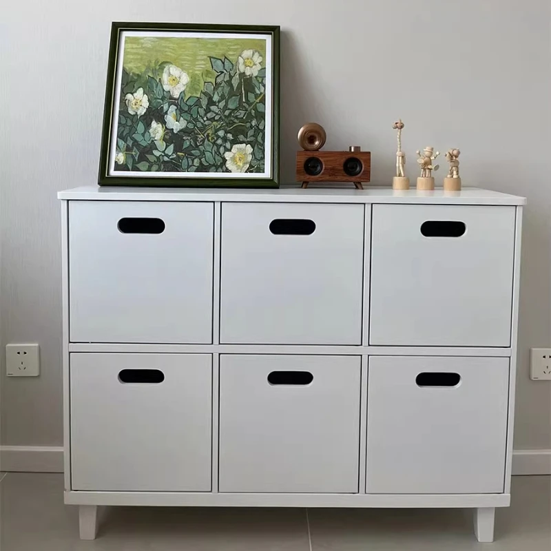 

Children's toy storage cabinets, lattice storage cabinets, dust-proof living room bookshelves, bedroom storage racks,