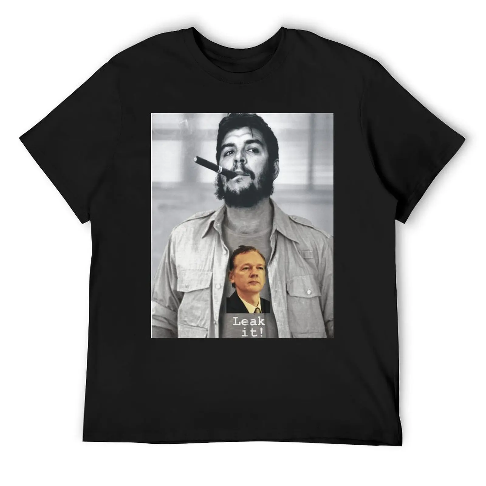 

Che wears Assange! T-Shirt blue lock clothes Funny t-shirts fruit of the loom mens t shirts