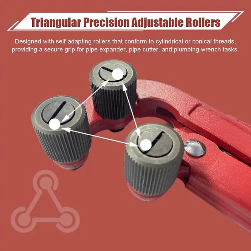 

Precision Heavy Duty Manual Pipe Thread Tool Pipeline Processing Wrench Fix Damaged Thread Easily With Pressure Roller Sleeve