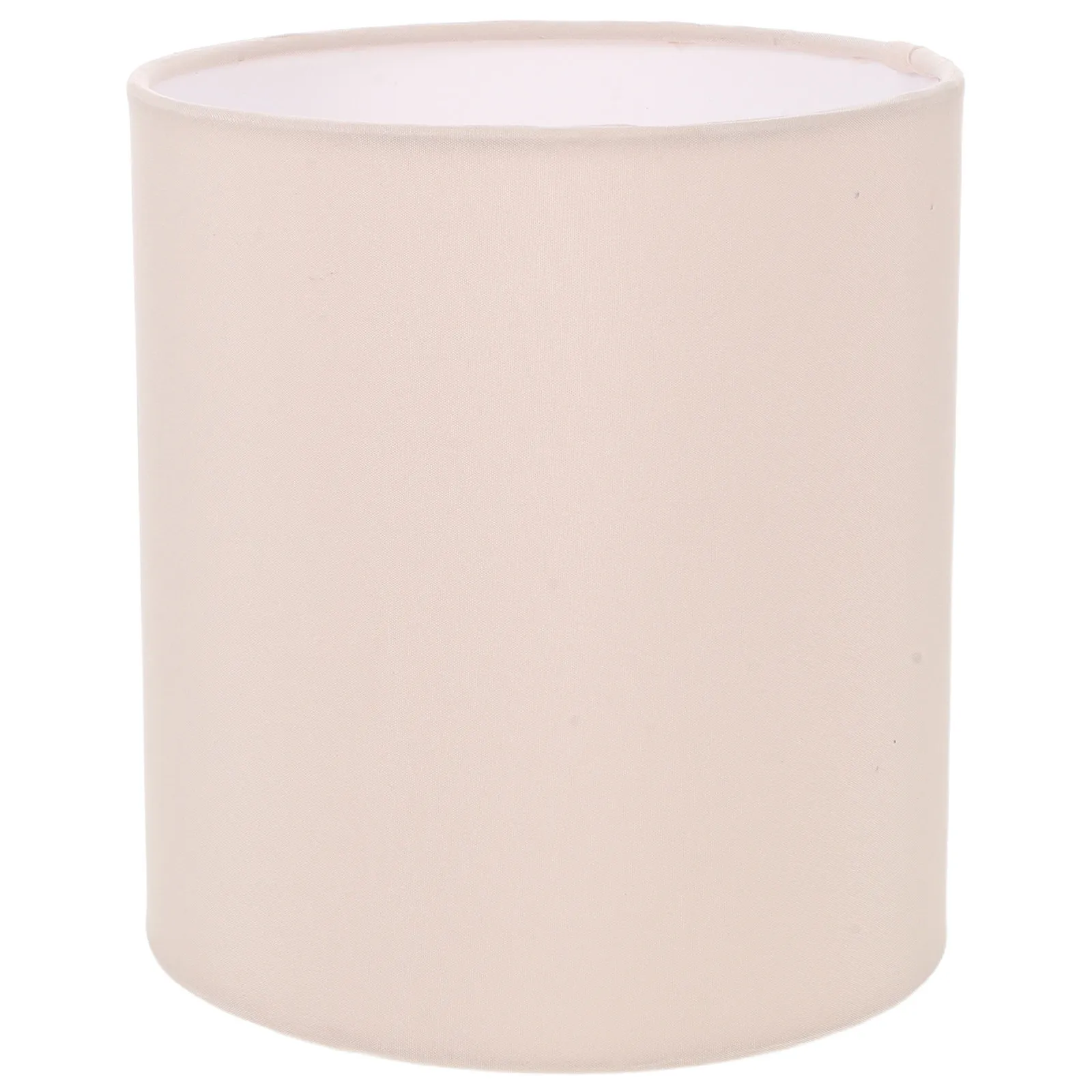 Beige Fabric Drum Lamp Shade Cylinder Shape Decorative Light Covers Small Replacement for Floor Table Bedside Lamps Pendant