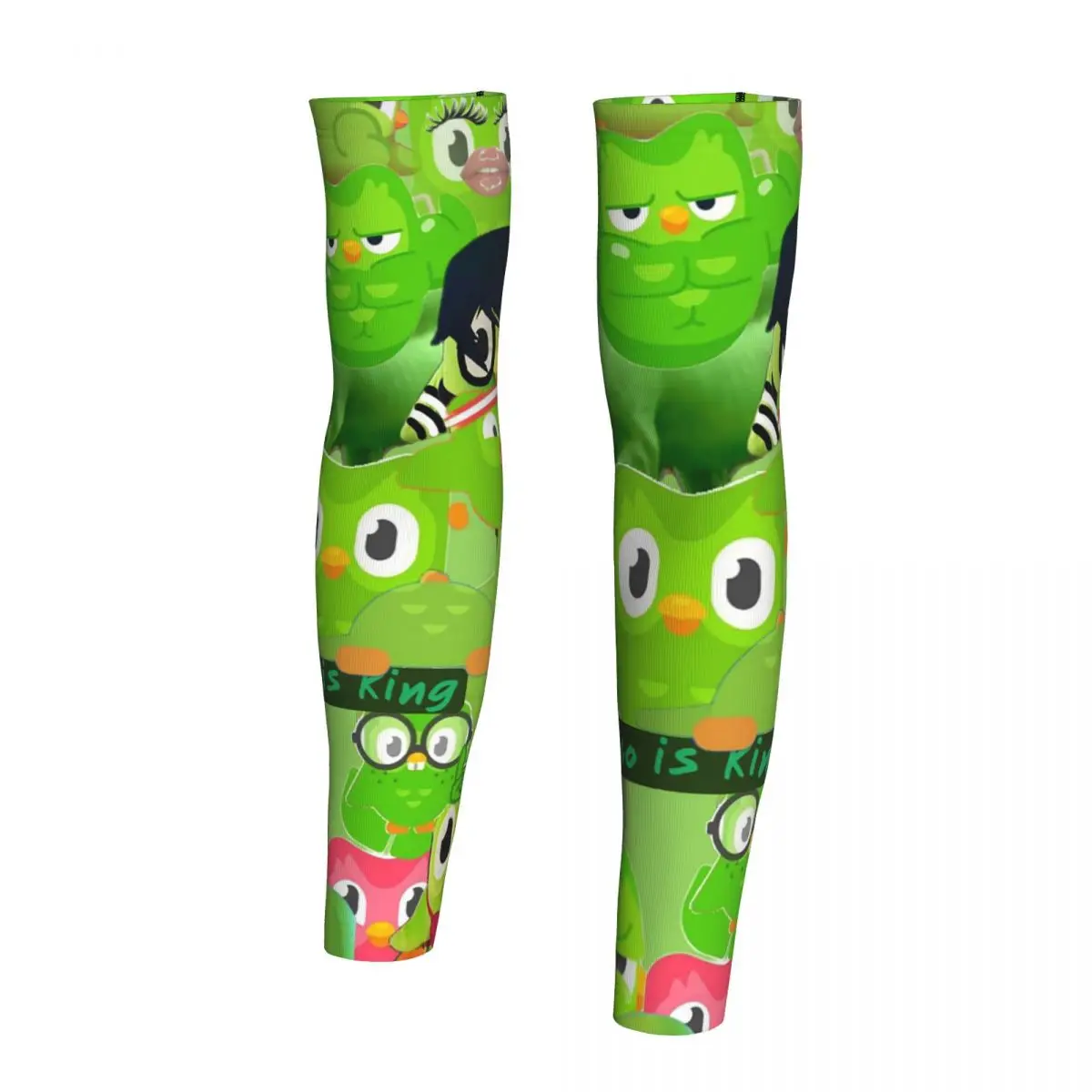 듀오링고 올빼미 듀오 팔토시 남녀공용 자외선 차단 타투 커버업 스포츠 쿨링 사이클링