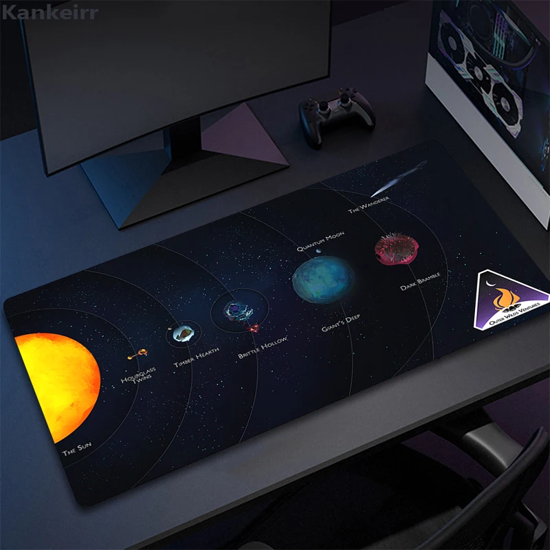 Pc Gaming Mouse Pad Gamer Outer Wilds Mausepad Non-slip Mat Deskmat Computer Tables Office Accessories Mousepad Keyboard Mats Xl