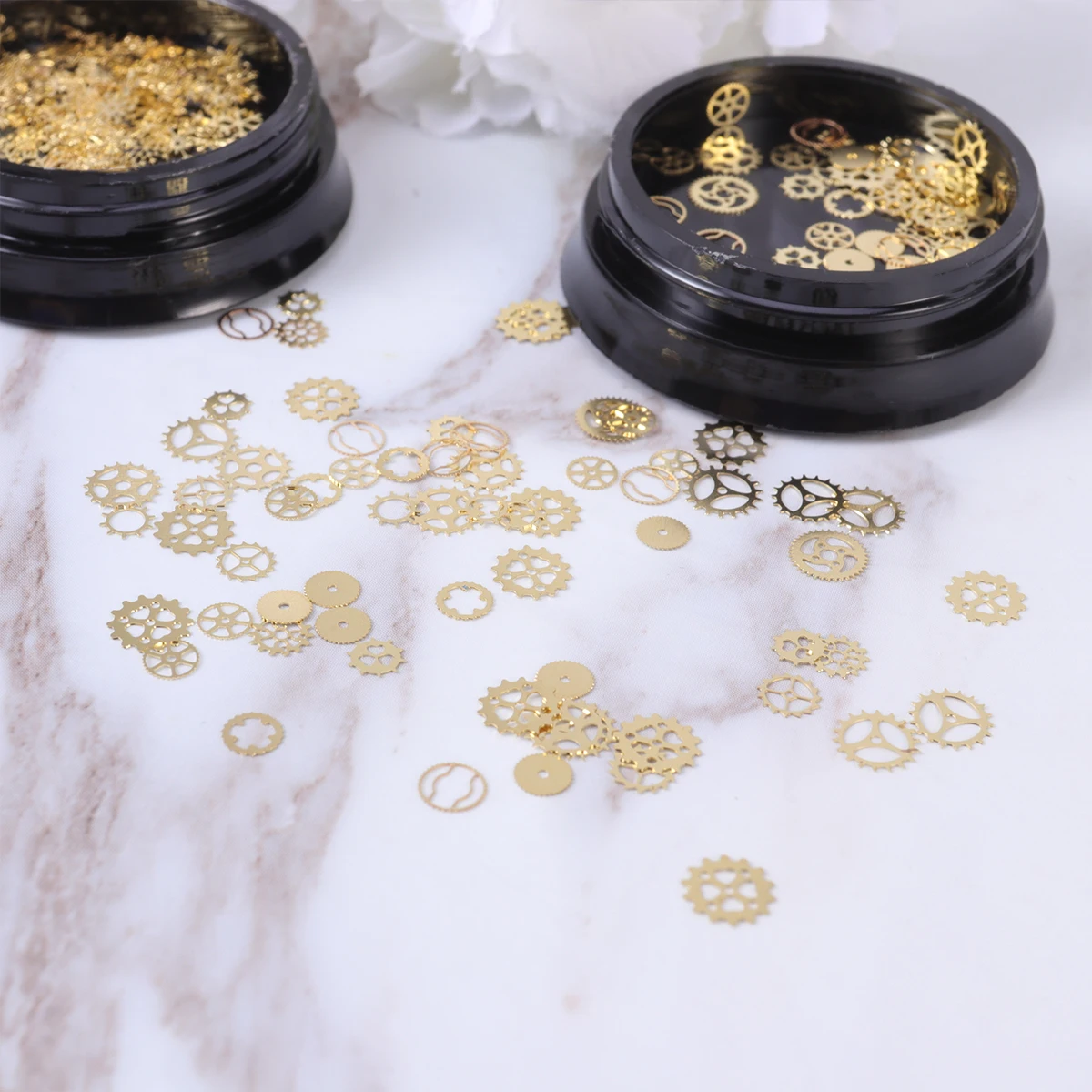 

Gold Foil Stickers Nail Art Wraps Diy Manicure Decals Christmas Party Holiday Women Ladies Gear Snowflake Design