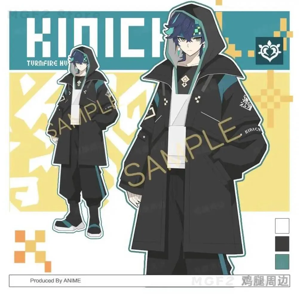 

Genshin Game Impact Jacket Hoodie Tops Pants Suit Turnfire Hunt Kinich Cosplay Costume Student Autumn Fashion Wind Coat Unisex