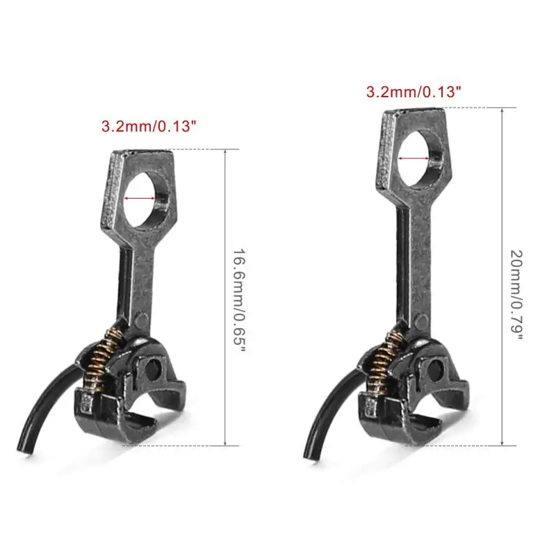 

1 pair HO Scale Metal Coupler For Model Train Carriage Model Long Short Metal Car Hook DIY Accessories Handshake Hook