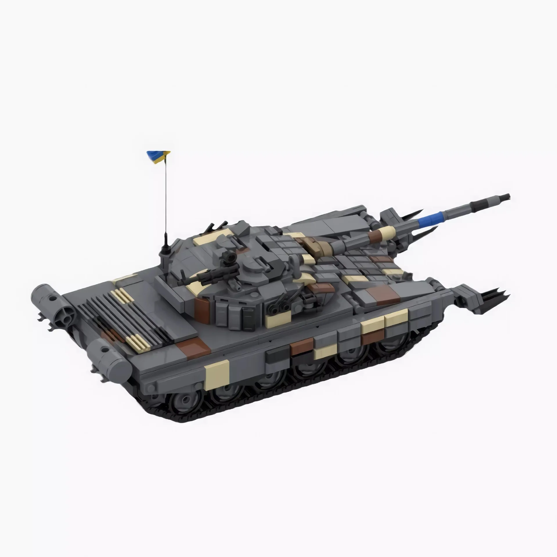 Hot Modern Military Toy Series Ukrainian Tank Building Blocks Toy Model Kids Educational Assembly Toy Boys Adult Gifts