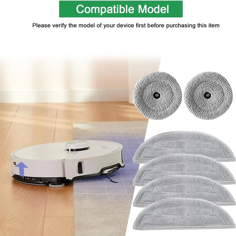 12 Stück Ersatz reinigungs tuch für Roborock S8 MaxV Ultra,S8 Max Ultra Roboter Staubsauger, Reinigungs tuch Zubehör