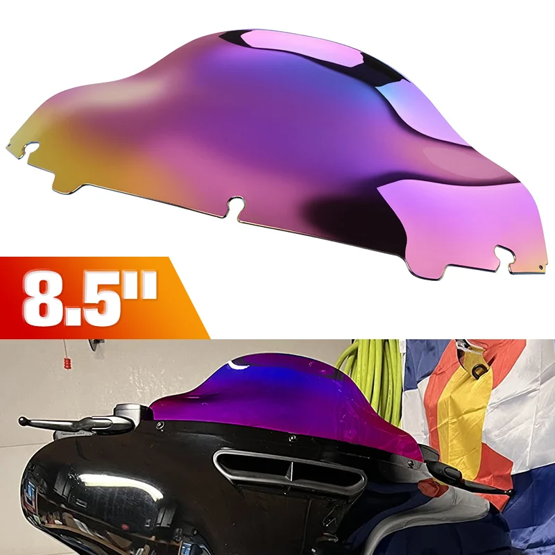

Motorcycle Accessories 8.5" Windshield Colorful Windscreen For Harley Road Glide FLHX FLHTKSE FLHXS 2014-2023 Wind Deflectors