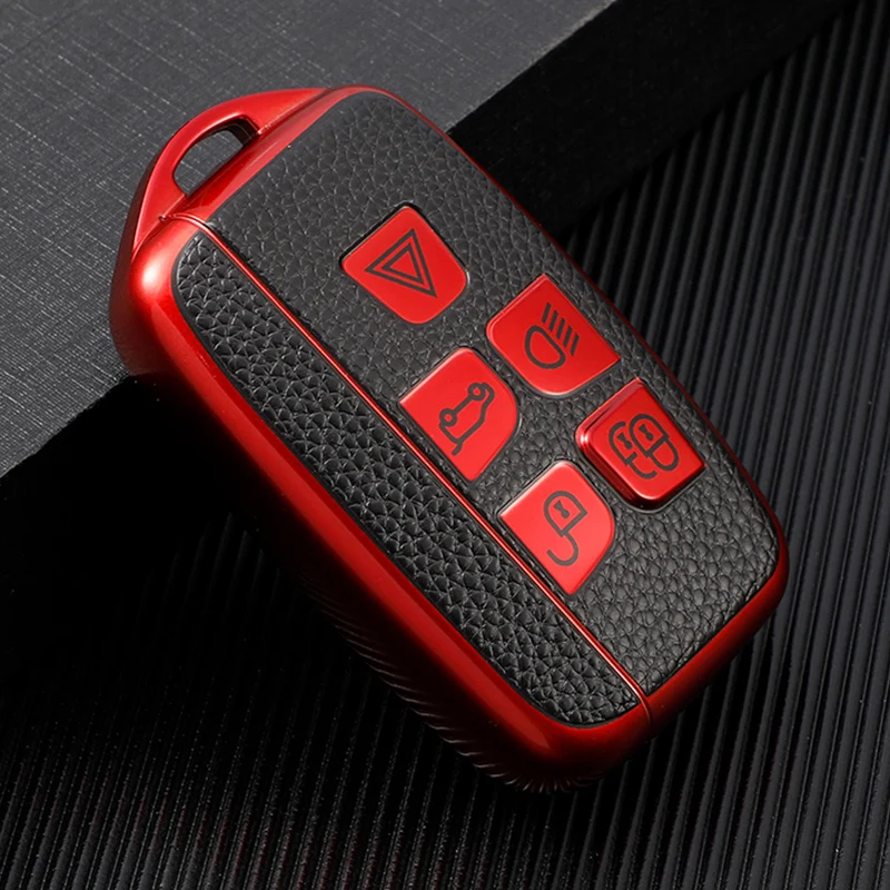 TPU Car Remote Key Case Cover Shell For Land Rover Range Rover Sport Evoque Freelander Velar Discovery 4 Jaguar XE XJ XF Guitar