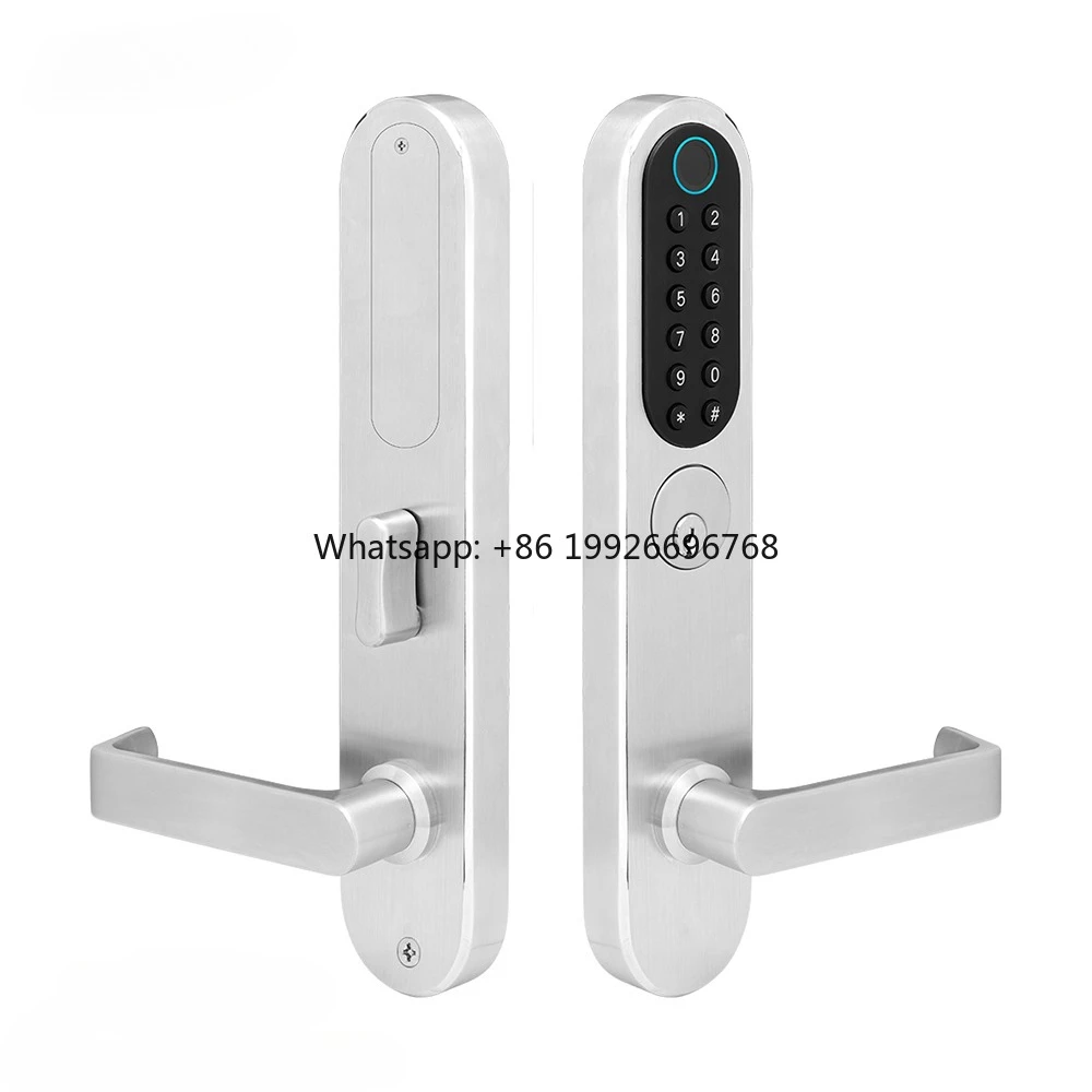 

BLE Phone APP Home Physical Keypad Smart Digital Door Lock Electric Safe Intelligent Fingerprint Key Code Lock Alexa