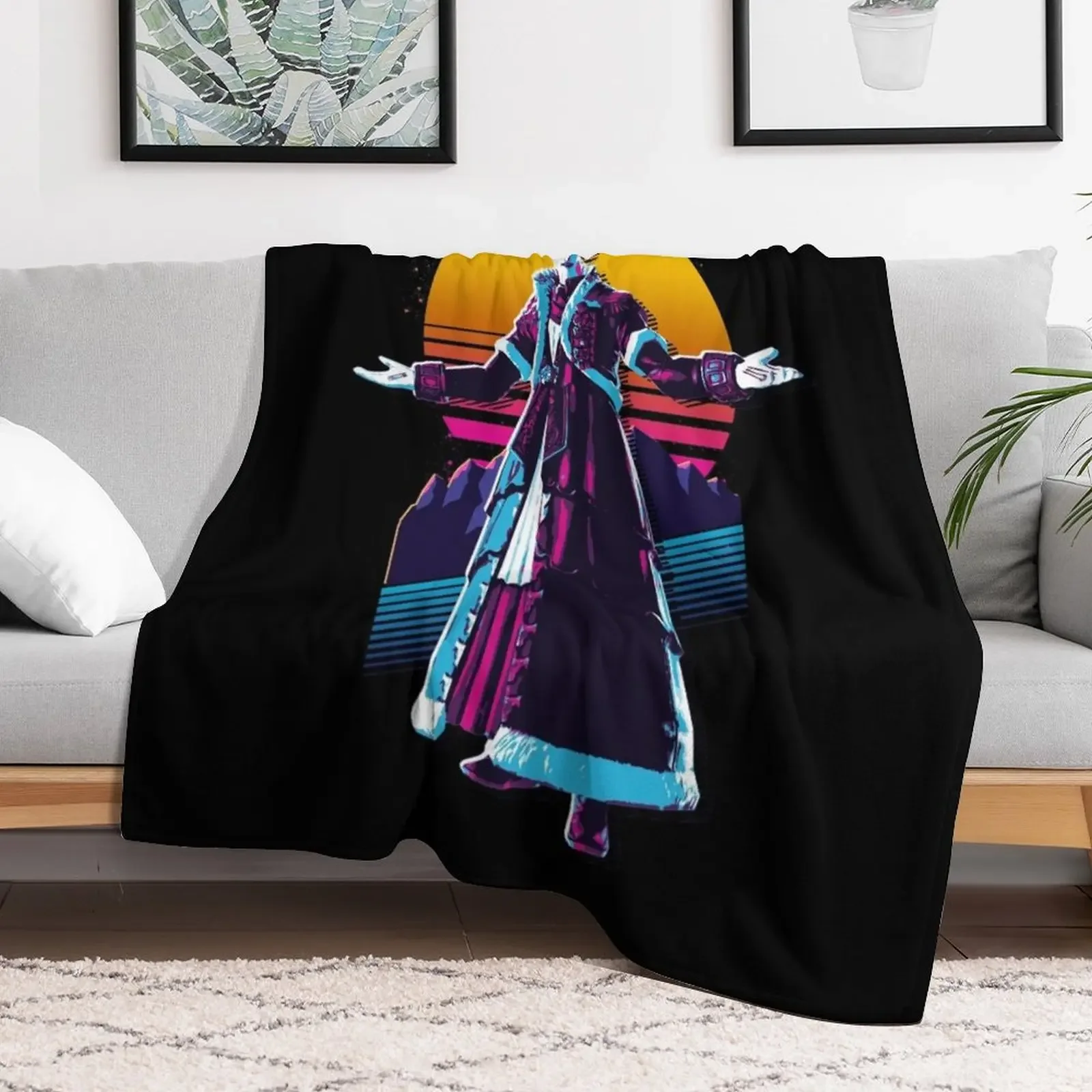 Emet-Selch - FFXIV *80s retro* Throw Blanket Tourist christmas gifts Decorative Sofa Blankets