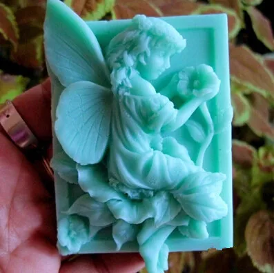 

DIY Hot 3D Flower Fairy shape handmade soap mold animal candle molds silicon mould Chocolate Candy Moulds Form of Cake