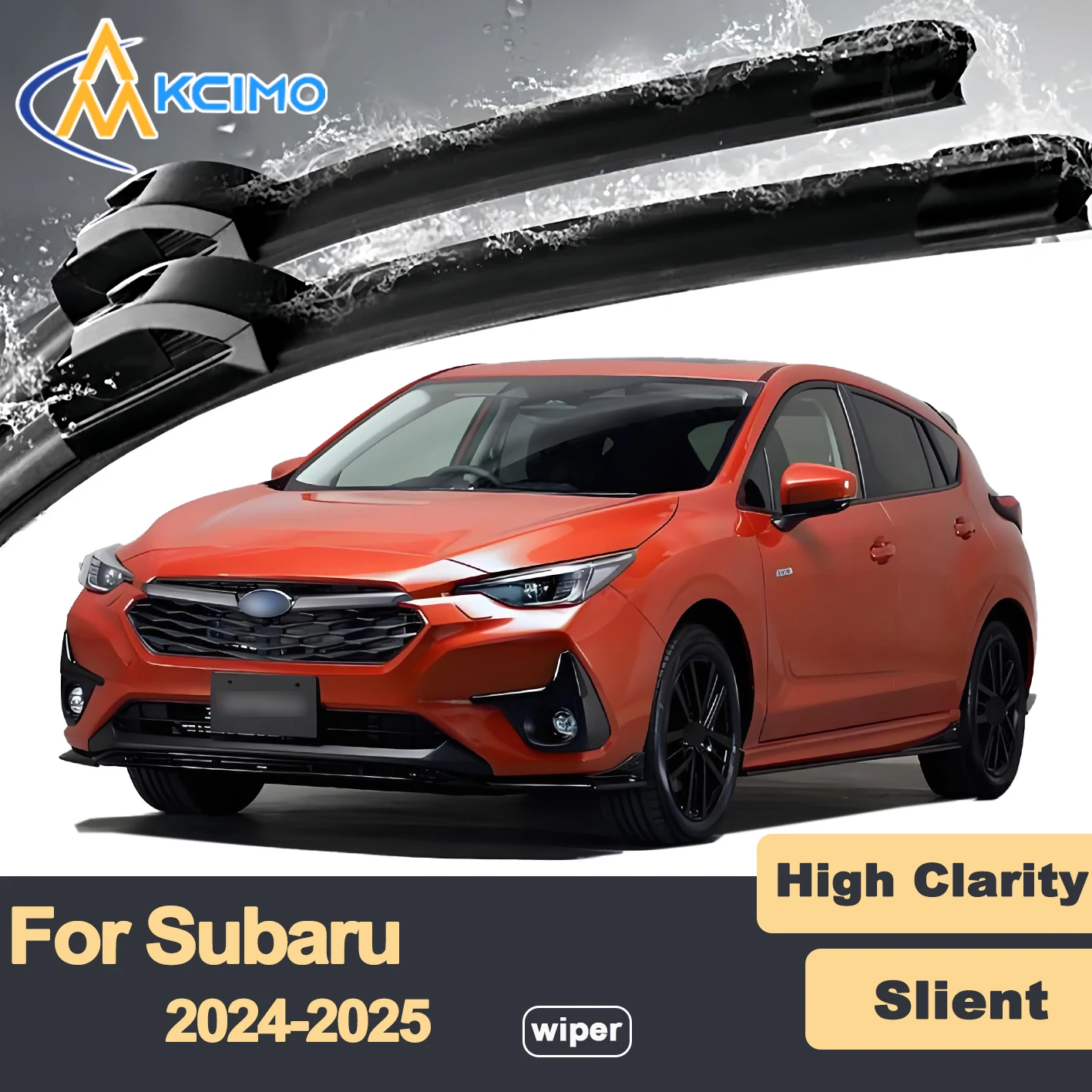 

Premium Rubber Durable Silent Windshield Wiper Blades 2pcs for Subaru Impreza GU 2024-2025 Front Wiper Blades Set