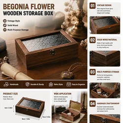 Retro Wooden Storage Box Plain Wood With Lid Multifunction Hinged Boxes Gift Packing Jewelry Case Box Home Sundries Storage Box/