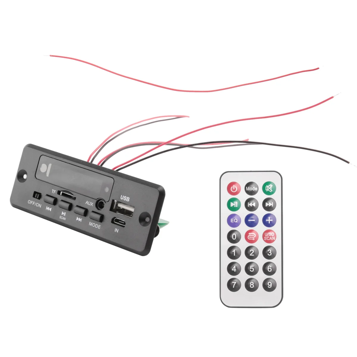 A51I 2X25 واط 50 واط مكبر للصوت مشغل MP3 فك مجلس 5 فولت-12 فولت بلوتوث 5.0 سيارة راديو FM وحدة دعم TF USB AUX لاعب فك